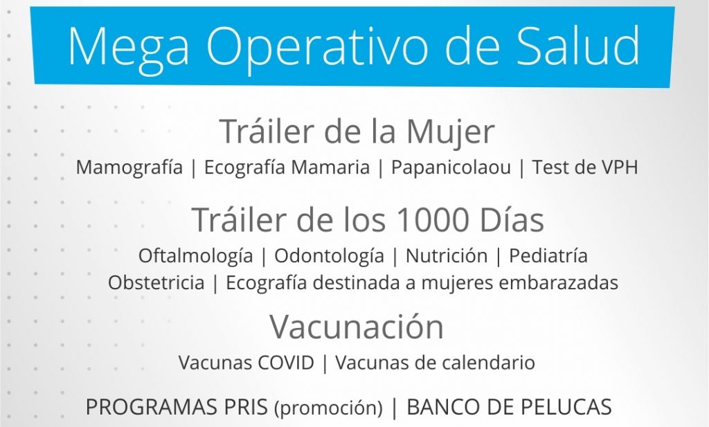 Mega Operativo de Salud en Plaza en C.E.F. 18