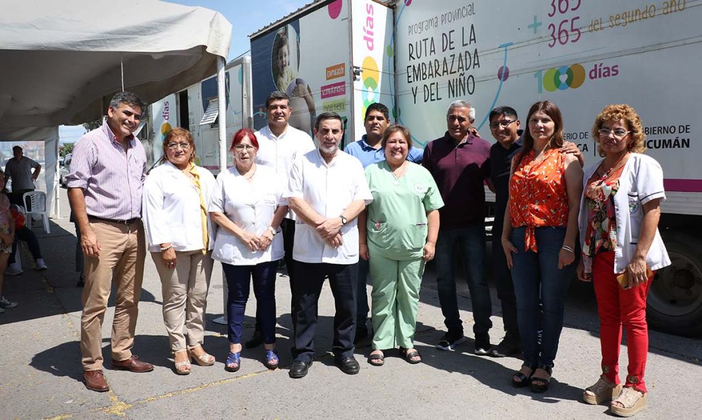 Medina Ruiz visitó el Tráiler de los 1000 Días en Banda del Río Salí